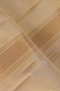 Image of Kanchi Silk Cream Dhoti With Kanduva (8 X 4)