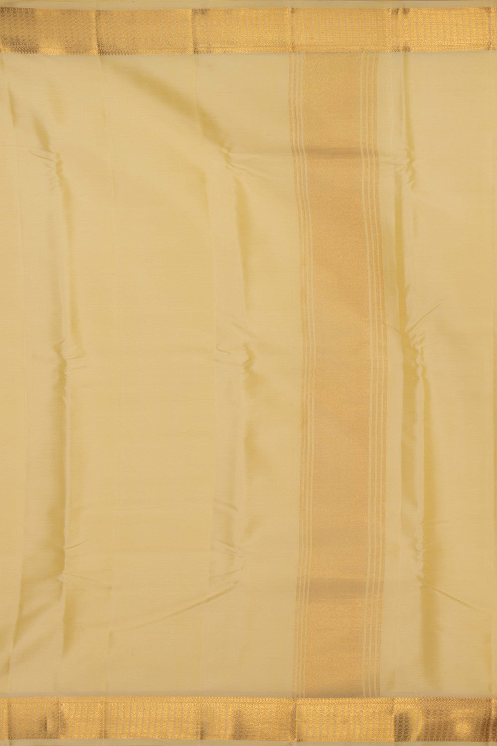 Image of Kanchi Silk Cream Dhoti With Kanduva (8 X 4) 3 PCS Set