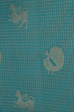 Image of Kanchipattu Brocade Sky Blue Saree