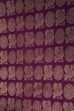 Image of Kanchipattu Brocade Purple Saree