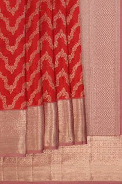 Image of Kanchipattu Brocade Red Saree