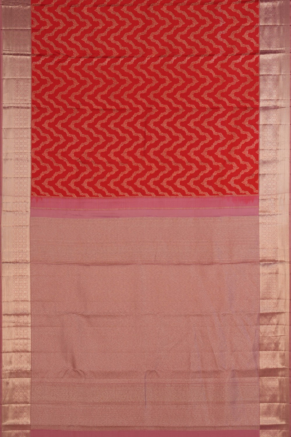 Kanchipattu Brocade Red Saree
