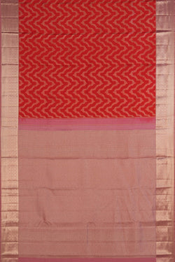 Image of Kanchipattu Brocade Red Saree