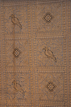 Image of Kanchipattu Brocade Grey Saree
