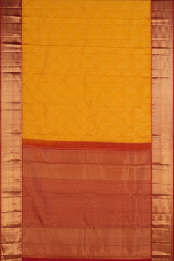 Image of Kanchipattu Brocade Yellow Saree