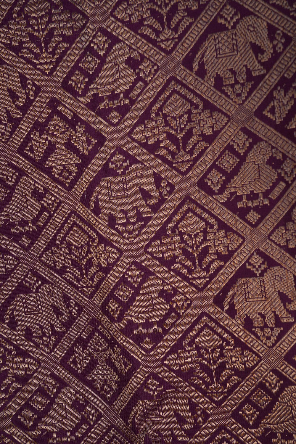 Image of Kanchipattu Brocade Purple Saree