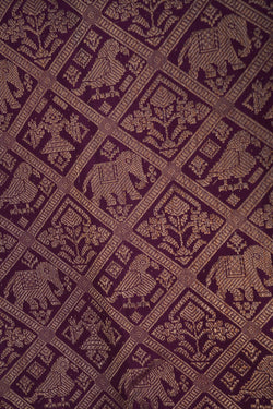 Image of Kanchipattu Brocade Purple Saree