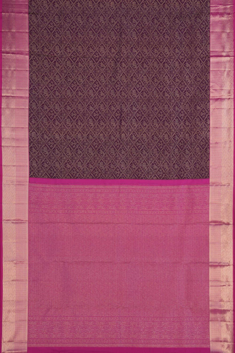 Image of Kanchipattu Brocade Purple Saree