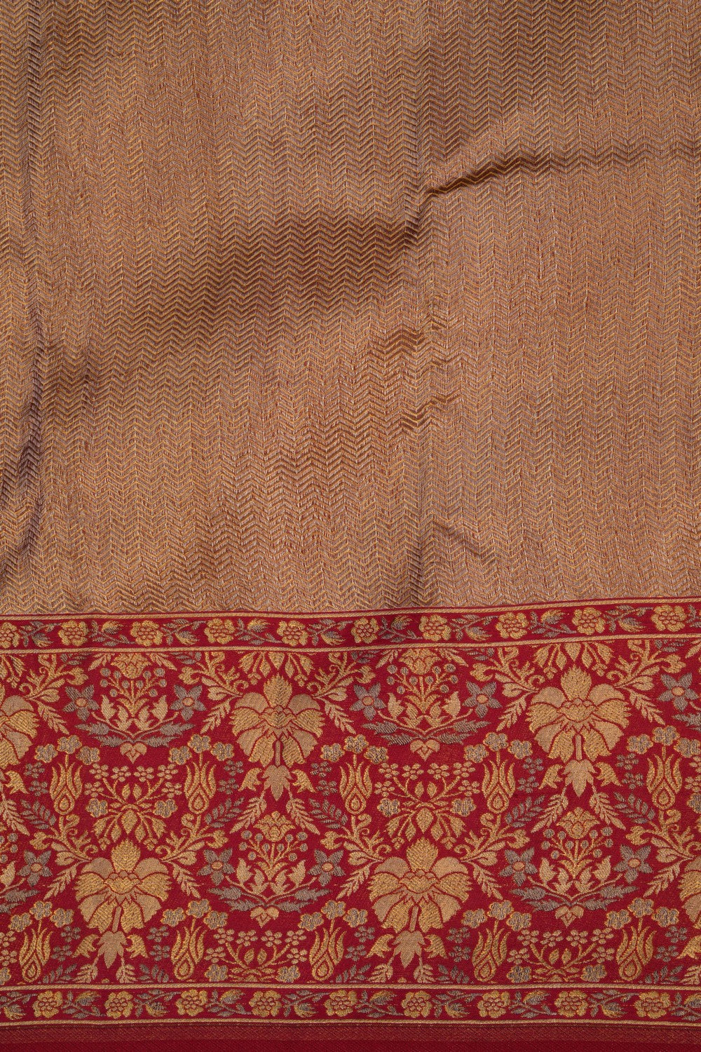 Image of Kanchipattu Brocade Gold Saree