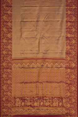 Image of Kanchipattu Brocade Gold Saree