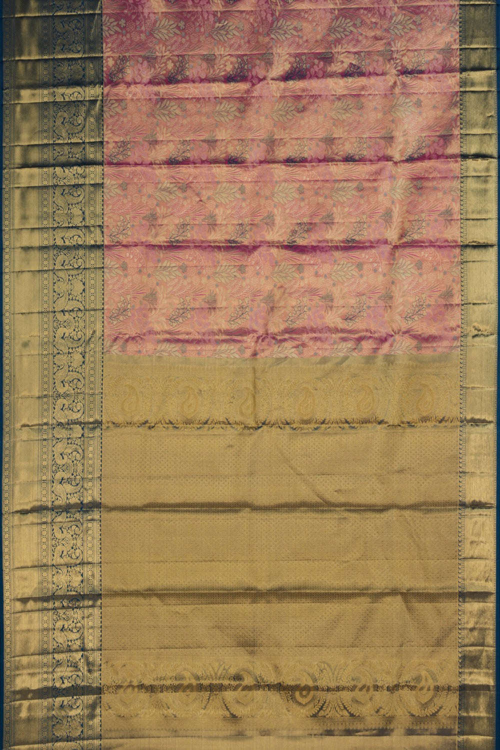Image of Kanchipattu Tissue Brocade Pink Saree
