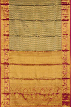 Image of Kanchipattu Tissue Brocade Green Saree
