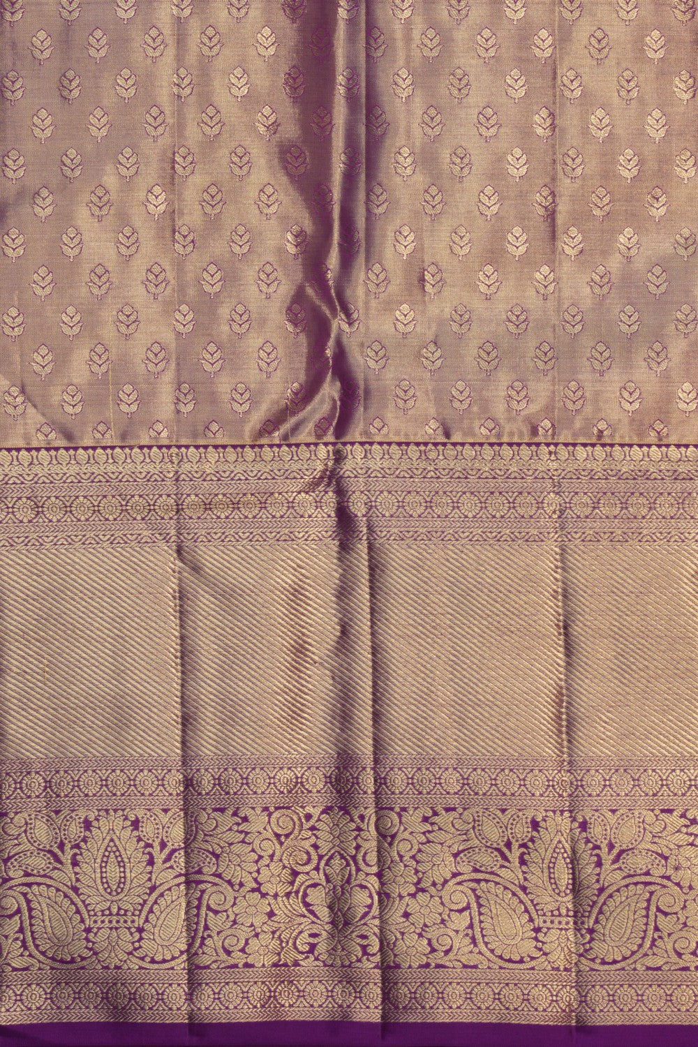 Kanchipattu Tissue Brocade Sea Blue Saree