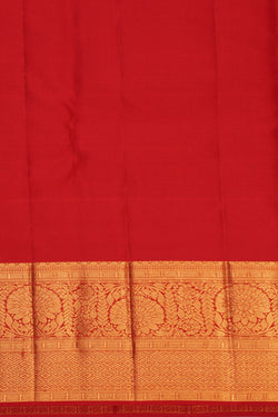 Image of Kanchipattu Tissue Brocade Red Saree