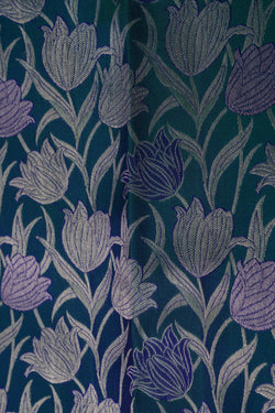 Image of Kanchipattu Tissue Brocade Teal Green Saree