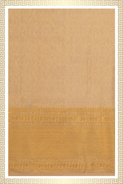 Image of Kanchi Silk Off-White Dhoti With Kanduva (8 X 4)