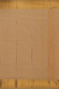 Image of Kanchi Silk Off-White Dhoti With Kanduva (8 X 4)