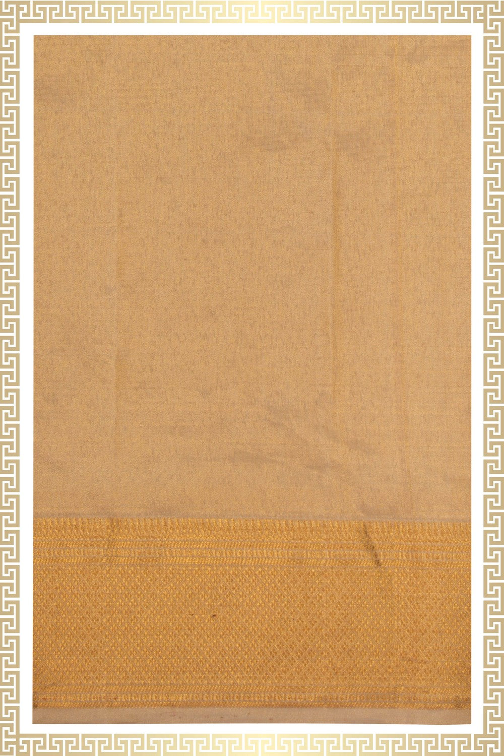 Kanchi Silk Off-White Dhoti With Kanduva (8 X 4) 3 PCS Set
