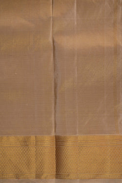 Image of Kanchi Silk Off-White Dhoti With Kanduva (8 X 4) 3 PCS Set