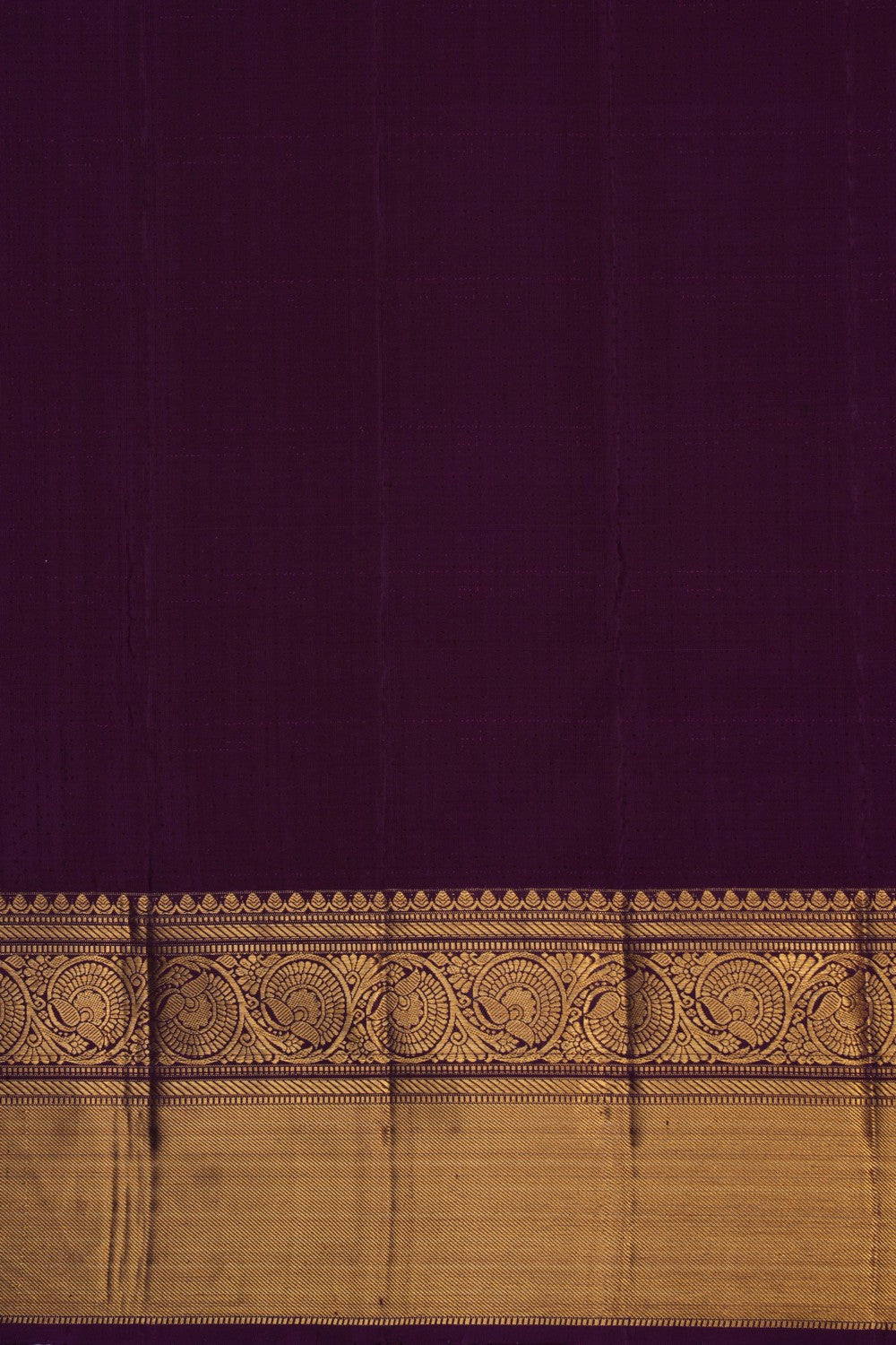 Orange Brocade Kanchipattu Saree