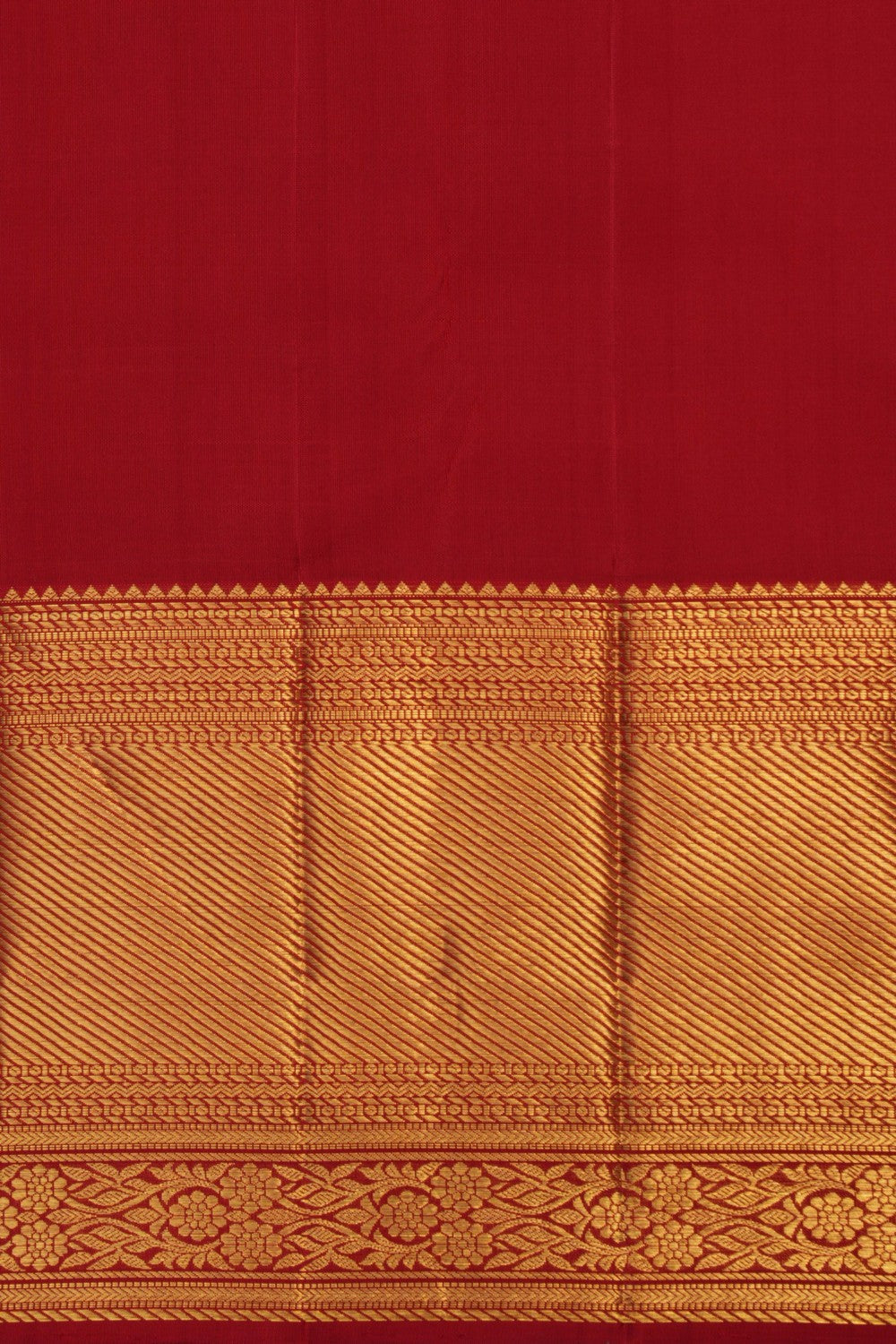 Beige Kattam Kanchipattu Saree