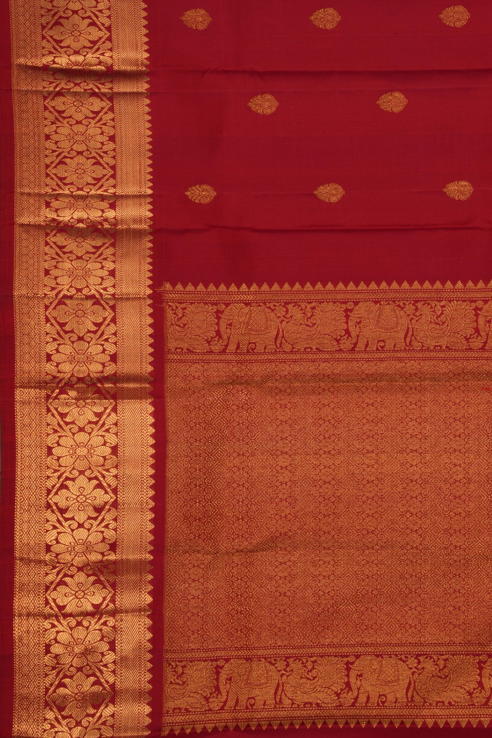 Image of Kanchi Pattu Red Dupatta