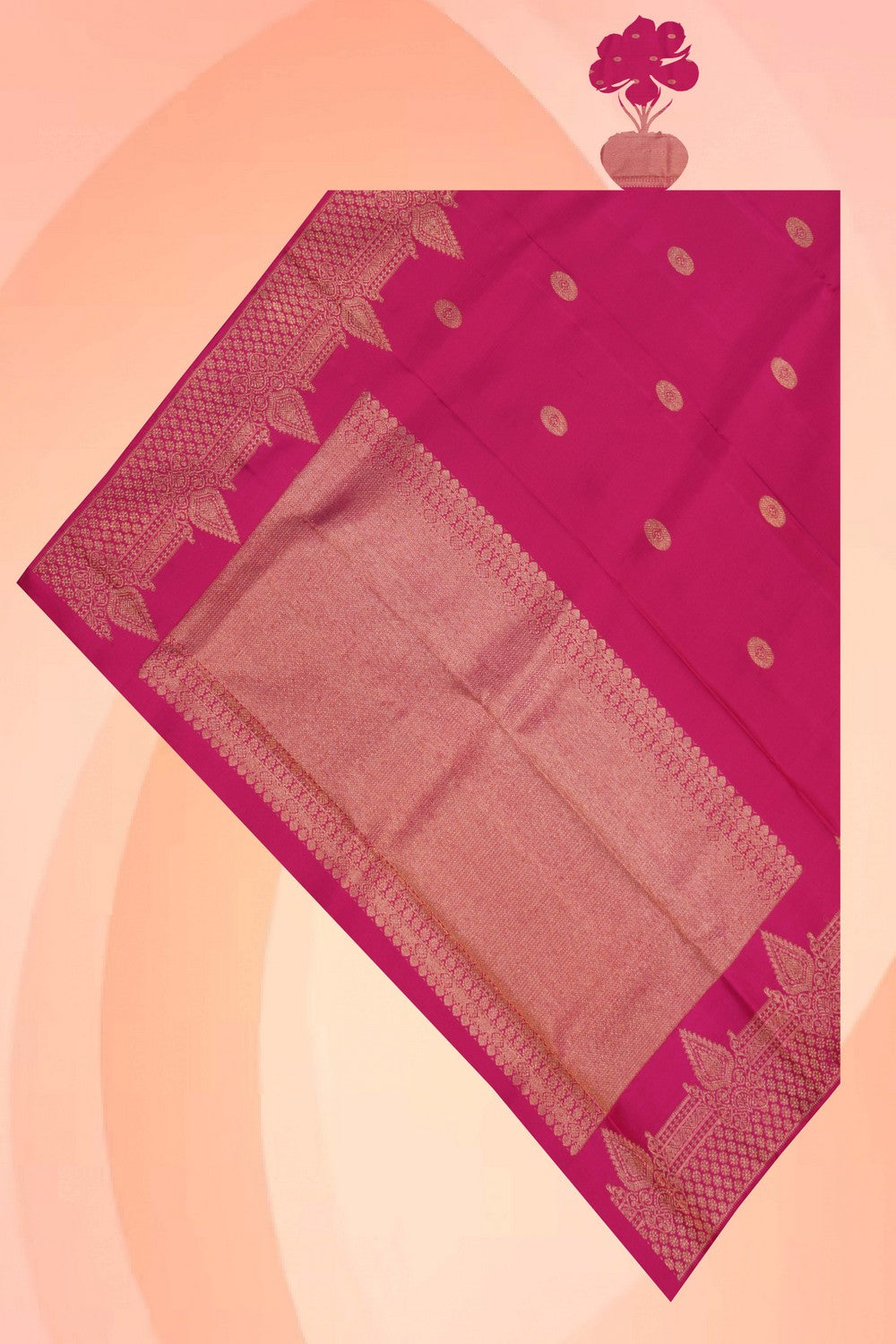Kanchi Pattu Pink Dupatta