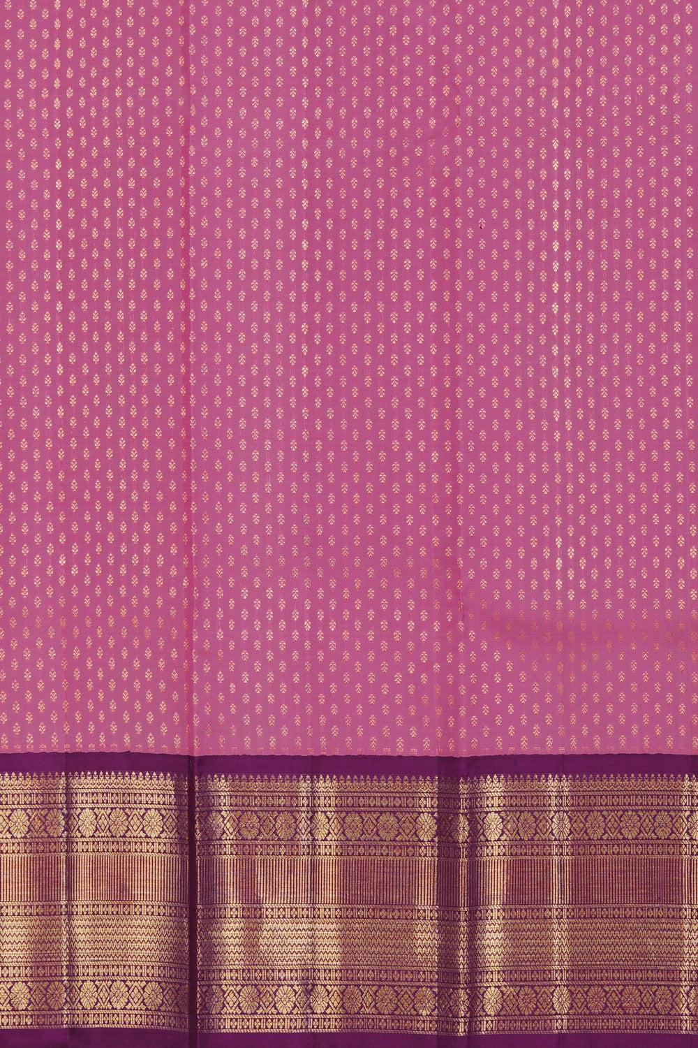 Kanchipattu Pavada Pink Unstitched Set
