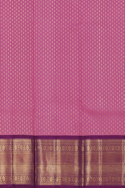 Image of Kanchipattu Pavada Pink Unstitched Set