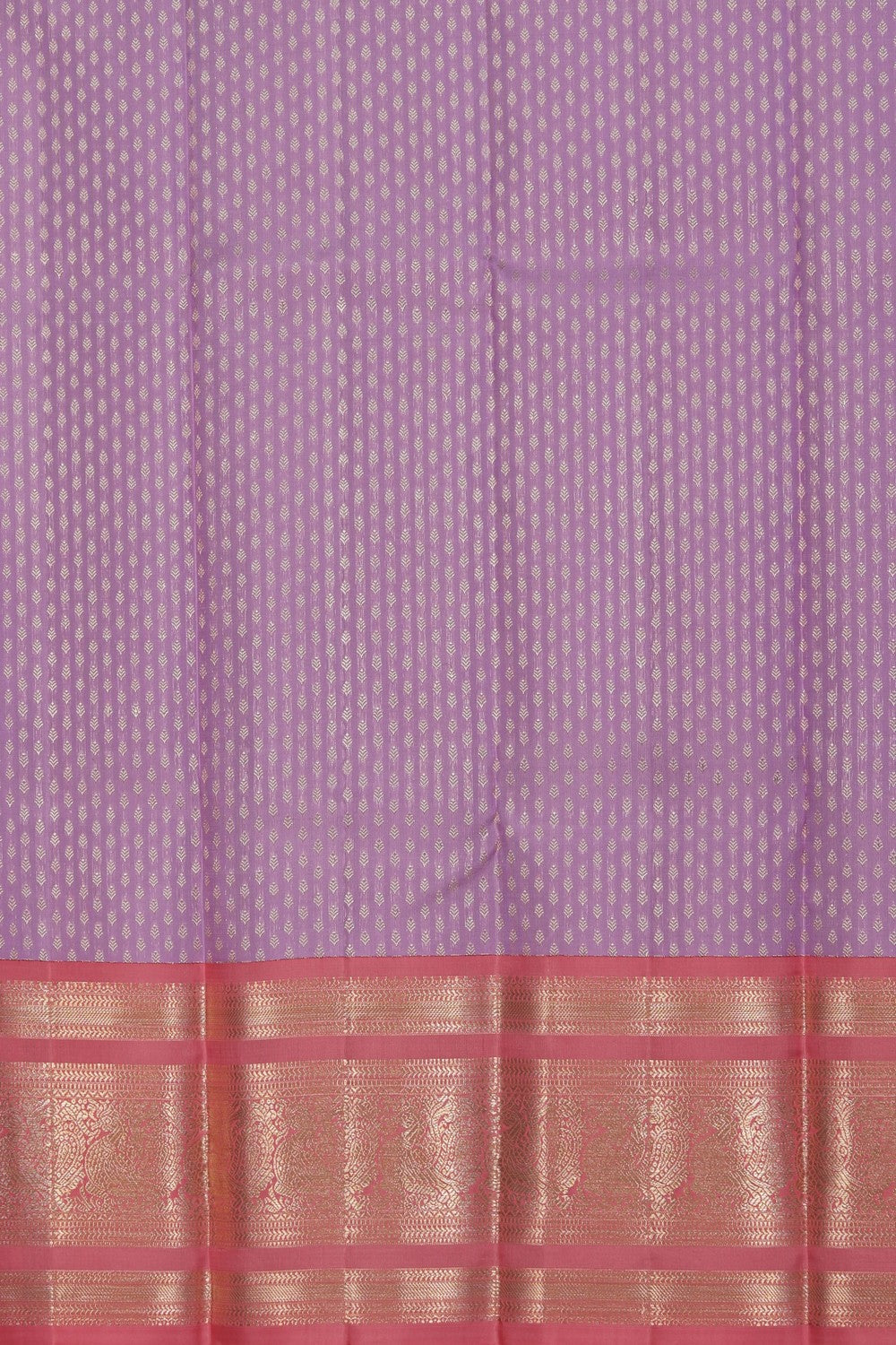 Kanchipattu Pavada Pink Unstitched Set