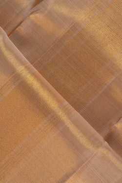 Image of Kanchi Silk Off-White Dhoti With Kanduva (8 X 4)