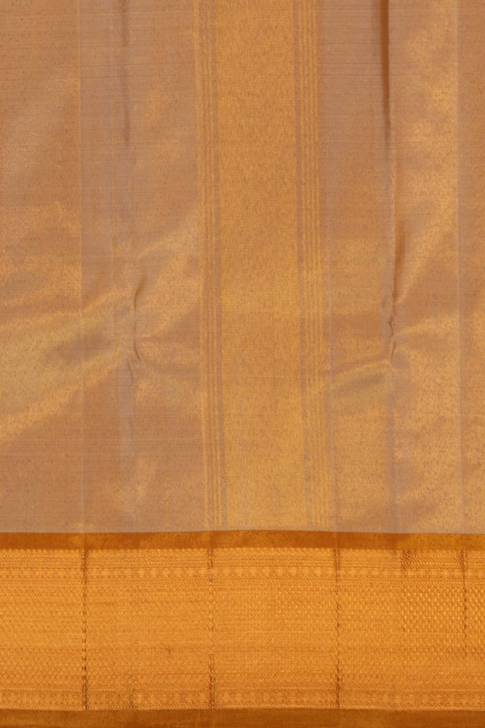 Image of Kanchi Silk Off-White Dhoti With Kanduva (8 X 4)