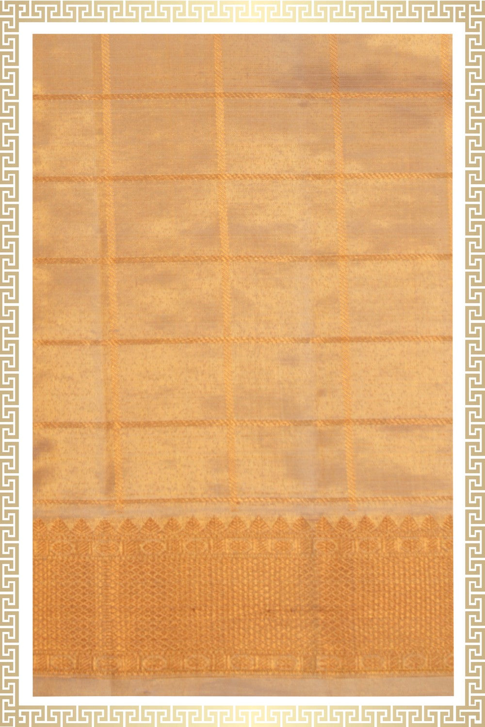 Kanchi Silk Off-White Dhoti With Kanduva (8 X 4)