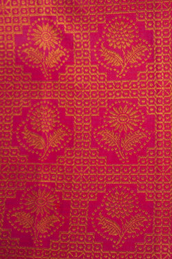 Image of Kanchipattu Brocade Fuchsia Pink Saree