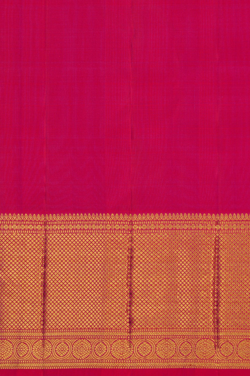 Kanchipattu Brocade Fuchsia Pink Saree