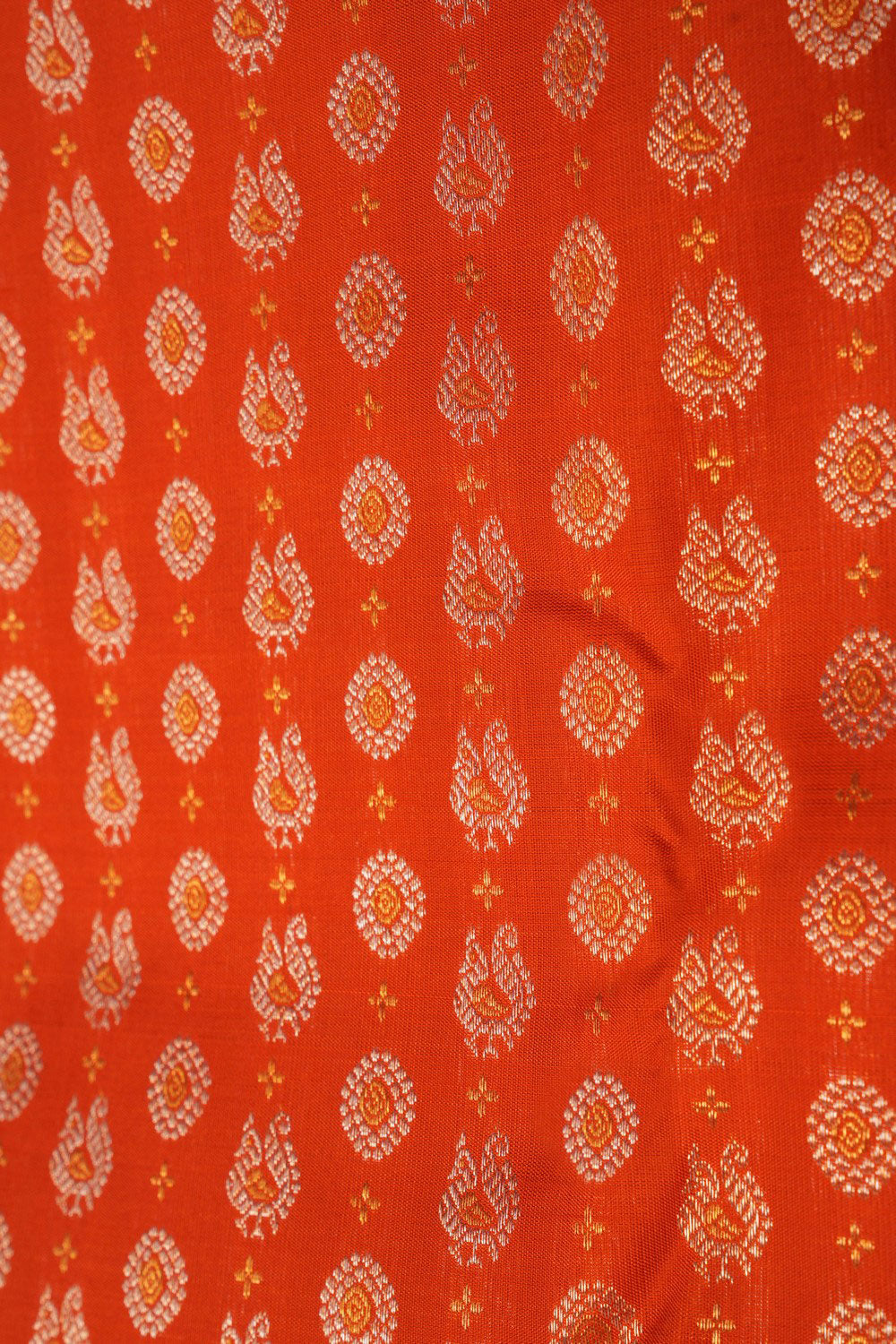 Kanchipattu Brocade Orange Saree