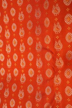 Image of Kanchipattu Brocade Orange Saree