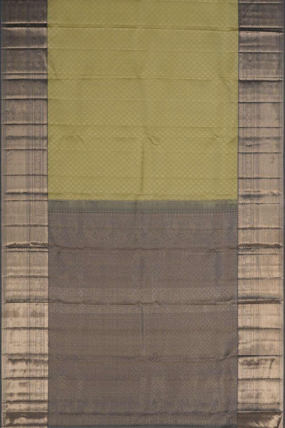 Kanchipattu Brocade Pale Yellow Saree