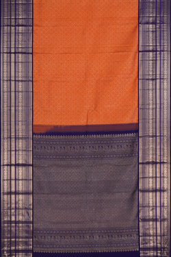 Image of Kanchipattu Brocade Orange Saree