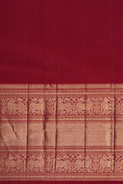 Image of Kanchipattu Brocade Teal Blue Saree