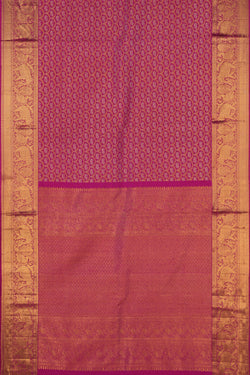 Image of Kanchipattu Brocade Pink Saree