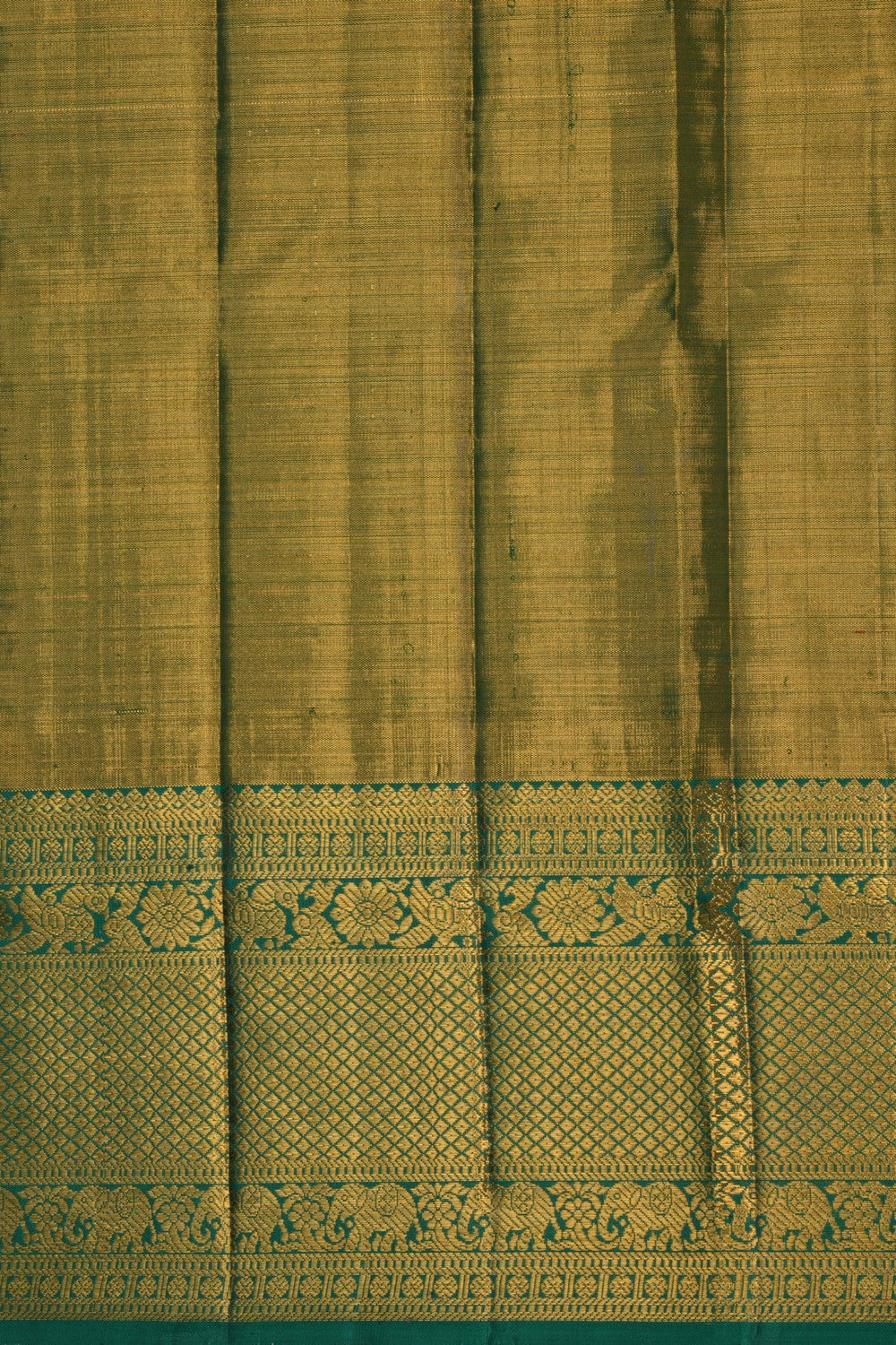 Kanchipattu Brocade Spring Green Saree