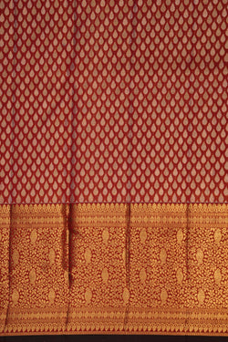 Image of Kanchipattu Tissue Brocade Red Saree