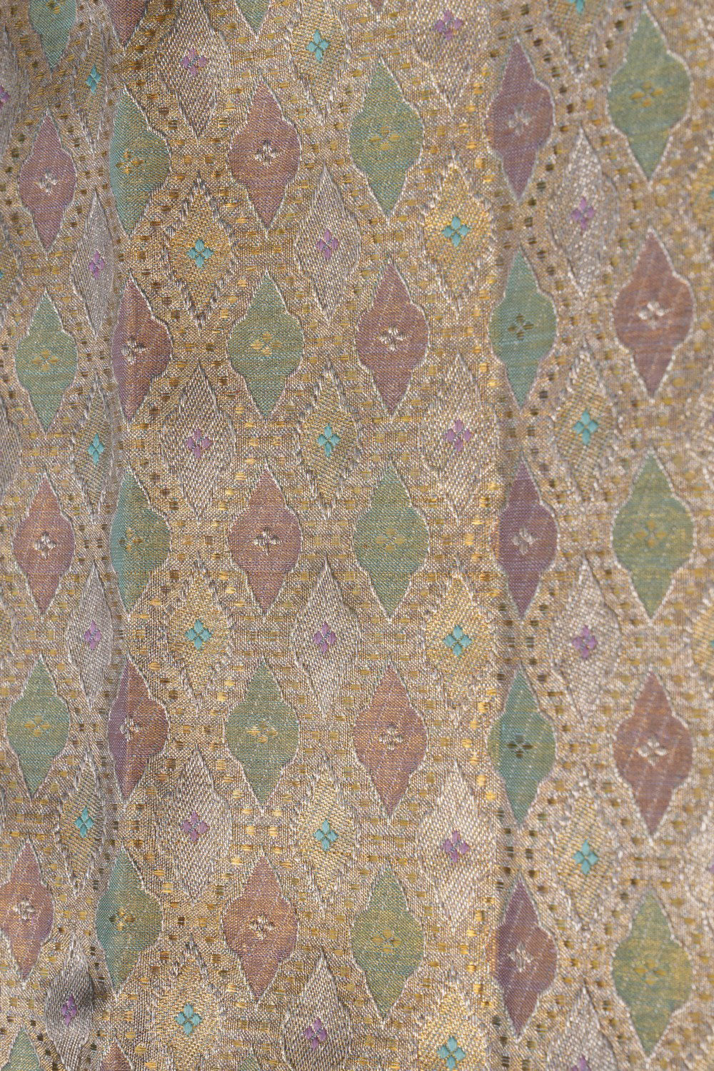 Kanchipattu Tissue Brocade Sea Green Saree