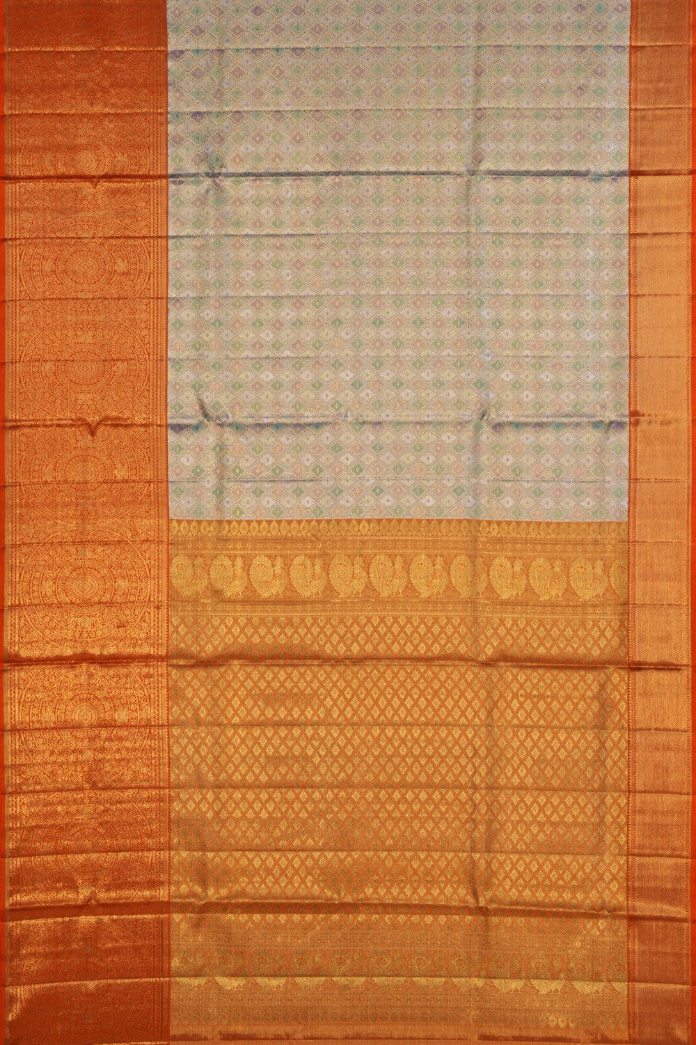 Image of Kanchipattu Tissue Brocade Sea Green Saree