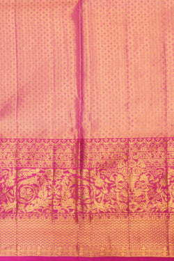 Image of Kanchipattu Pavada Green Unstitched Set