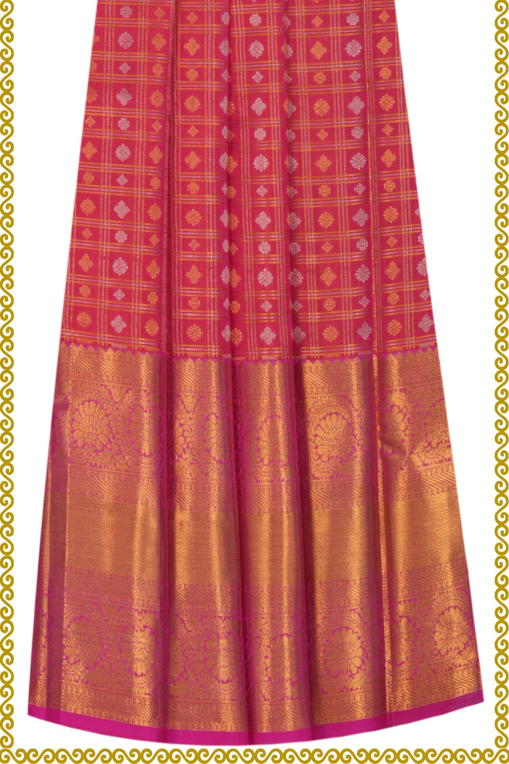 Image of Kanchi Pattu Pavadai Unstitched Set