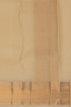 Image of Kanchi Silk Cream Dhoti With Kanduva (8 X 4)