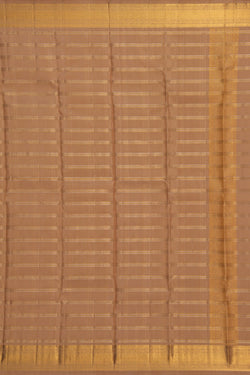 Image of Kanchi Silk Beige Dhoti With Kanduva (8 X 4)
