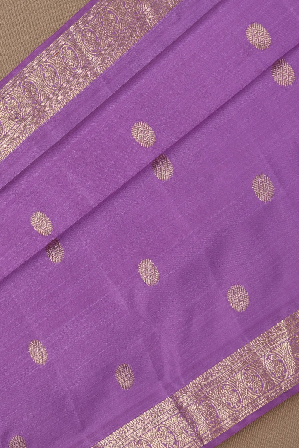 Image of Kanchipattu Purple Saree